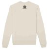 Back view of a beige sweatshirt with a small black crown logo and the text 'States Royalty' on the upper back.